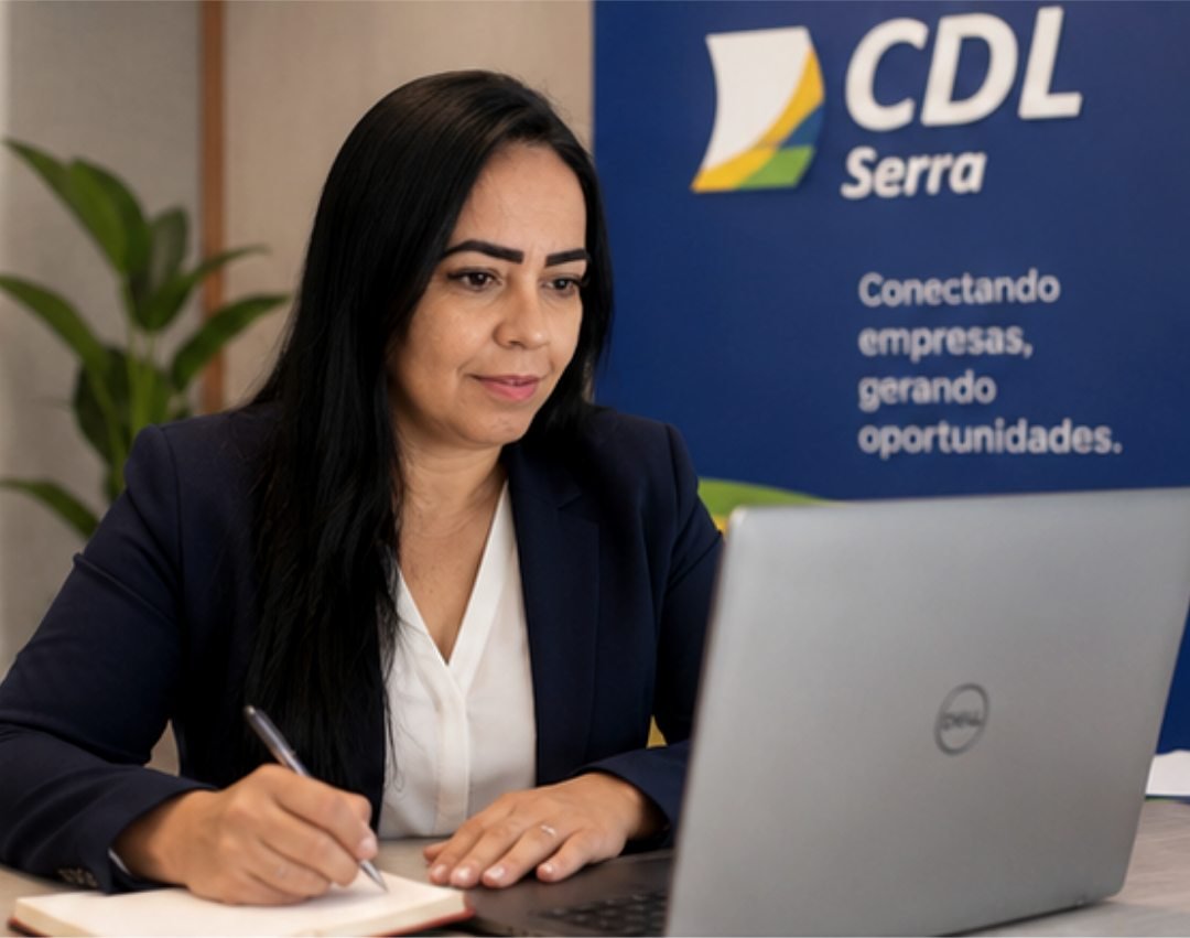Rose Araujo em consultoria CDL Serra